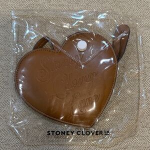 Stoney Clover Lane Tan Heart Luggage Tag